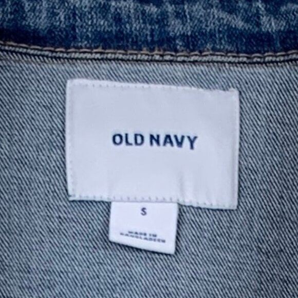 Old Navy Medium Wash Denim Jacket Women's Size Small - Picture 5 of 6